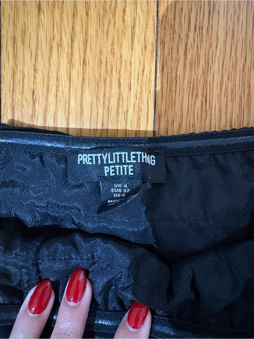 PrettyLittleThing Petite Black Mini Dress